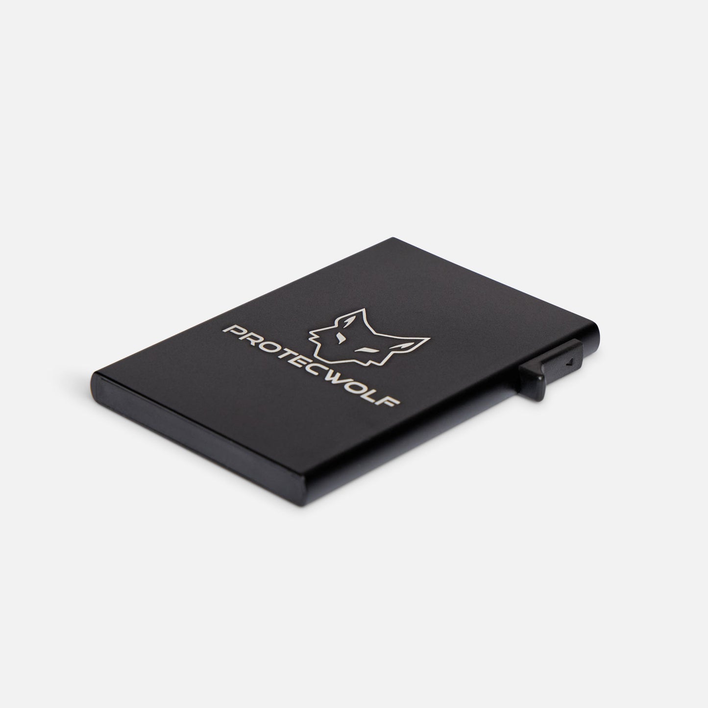 ProtecWolf RFID blocking card holder black finish