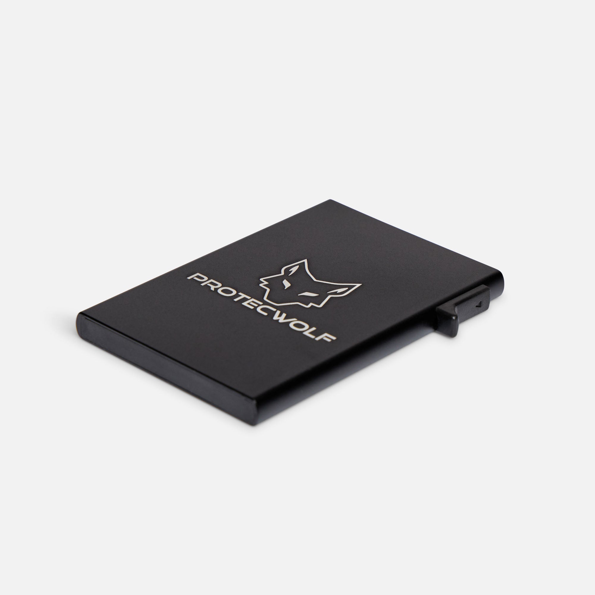 ProtecWolf RFID blocking card holder black finish