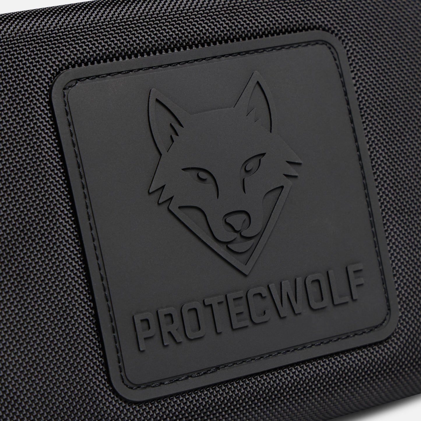 ProtecWolf embossed wolf logo on game console case