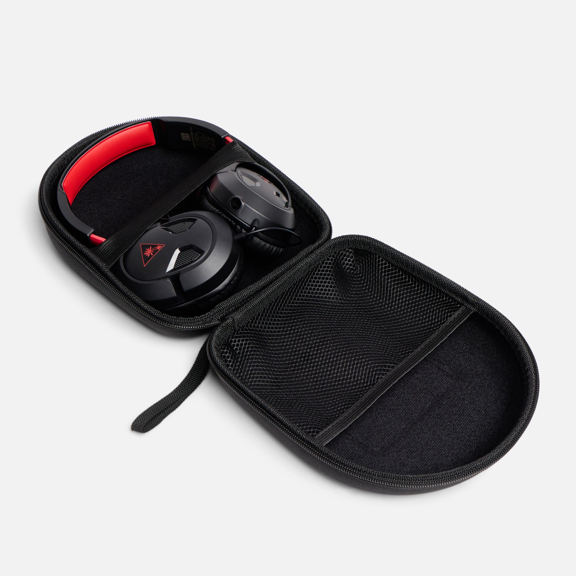 ProtecWolf headphone case with headphones inside