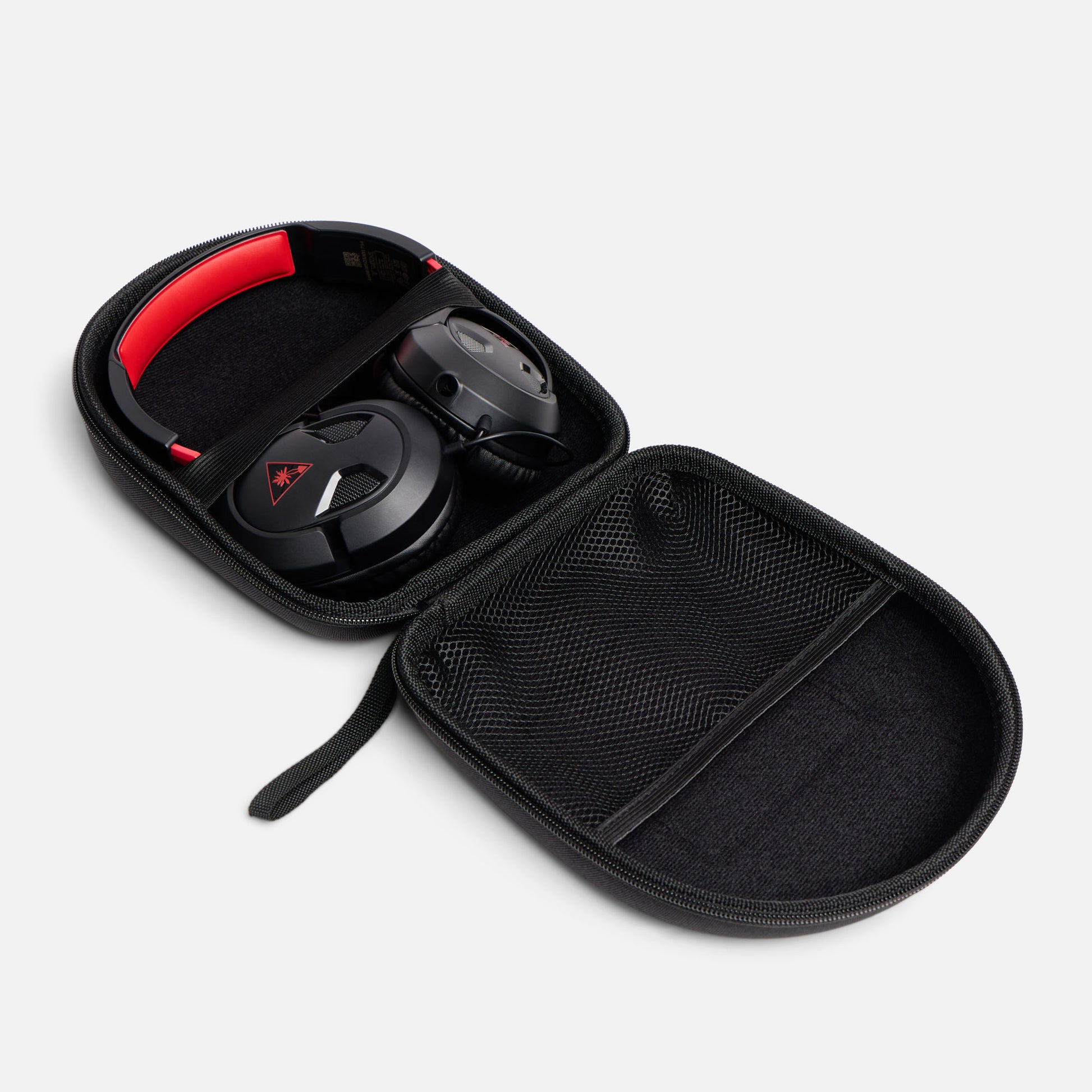 ProtecWolf headphone case with headphones inside