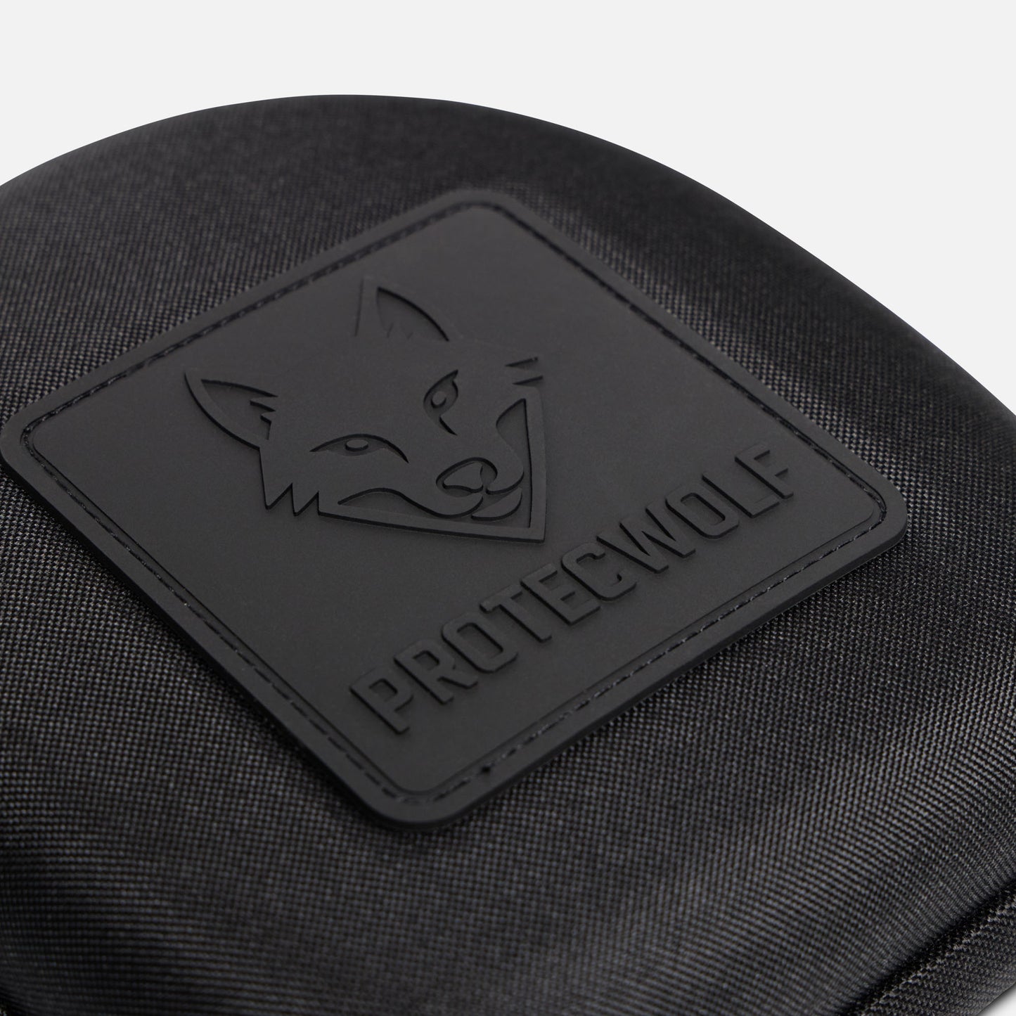 ProtecWolf embossed wolf logo detail