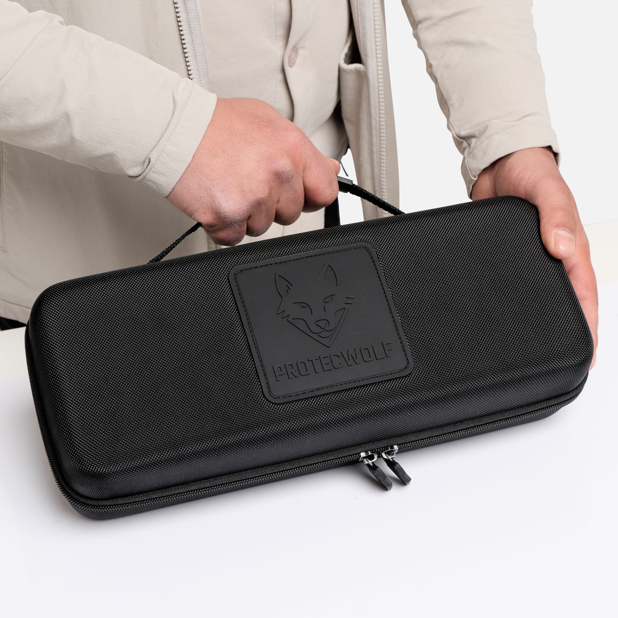 ProtecWolf portable game console case with carry handle